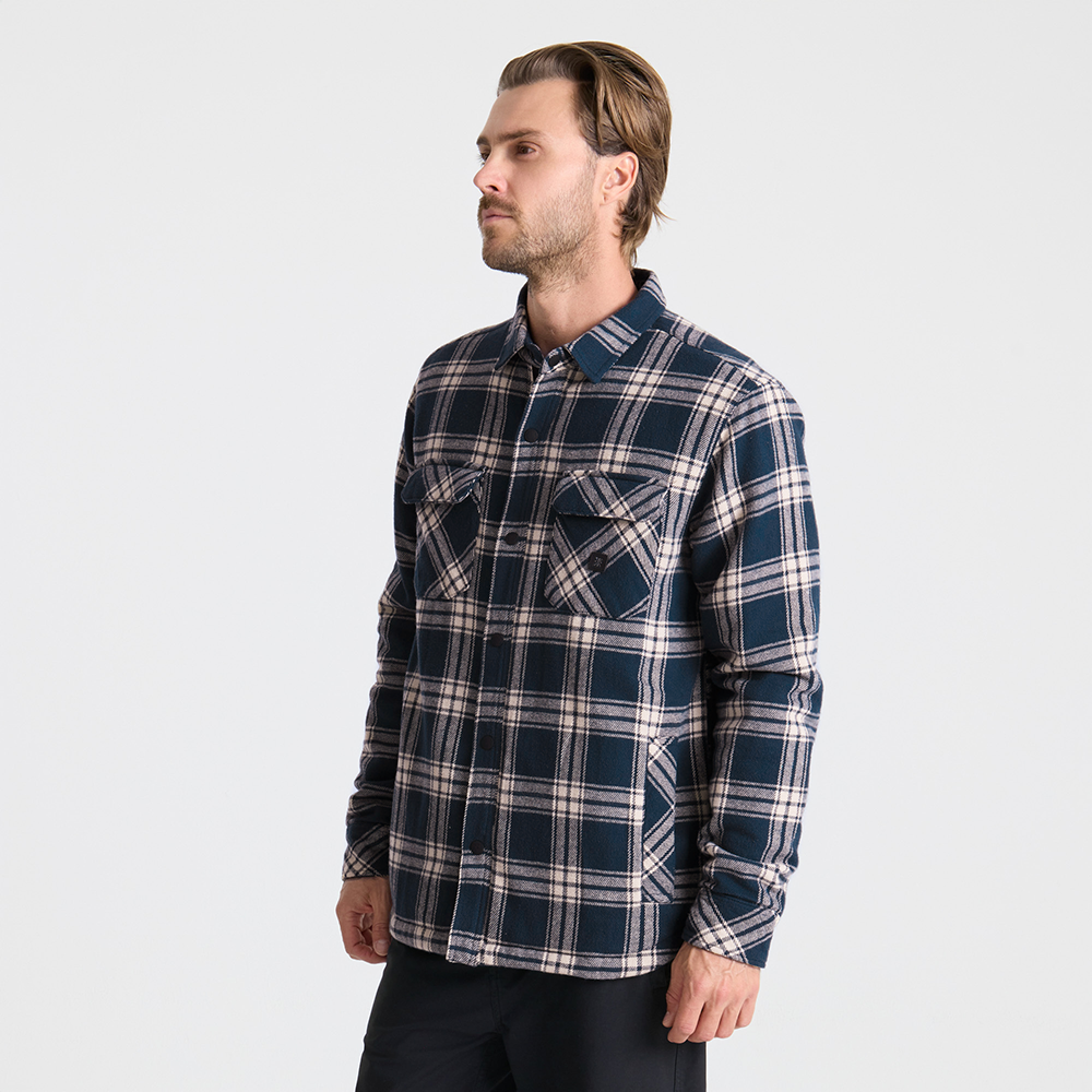 Backwoods Overshirt Jacke Flannel für Marineblau