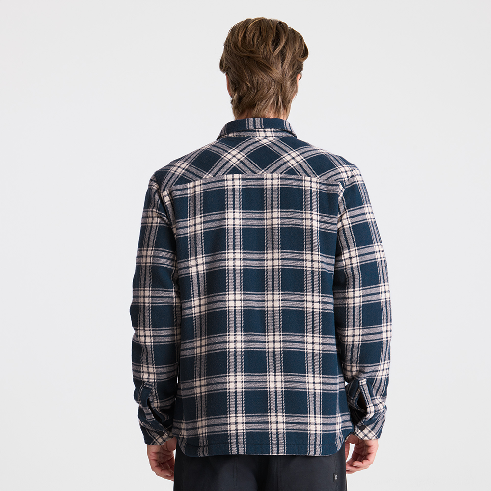 Backwoods Overshirt Jacke Flannel für Marineblau