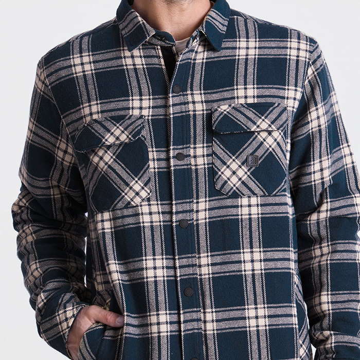 Backwoods Overshirt Jacke Flannel für Marineblau