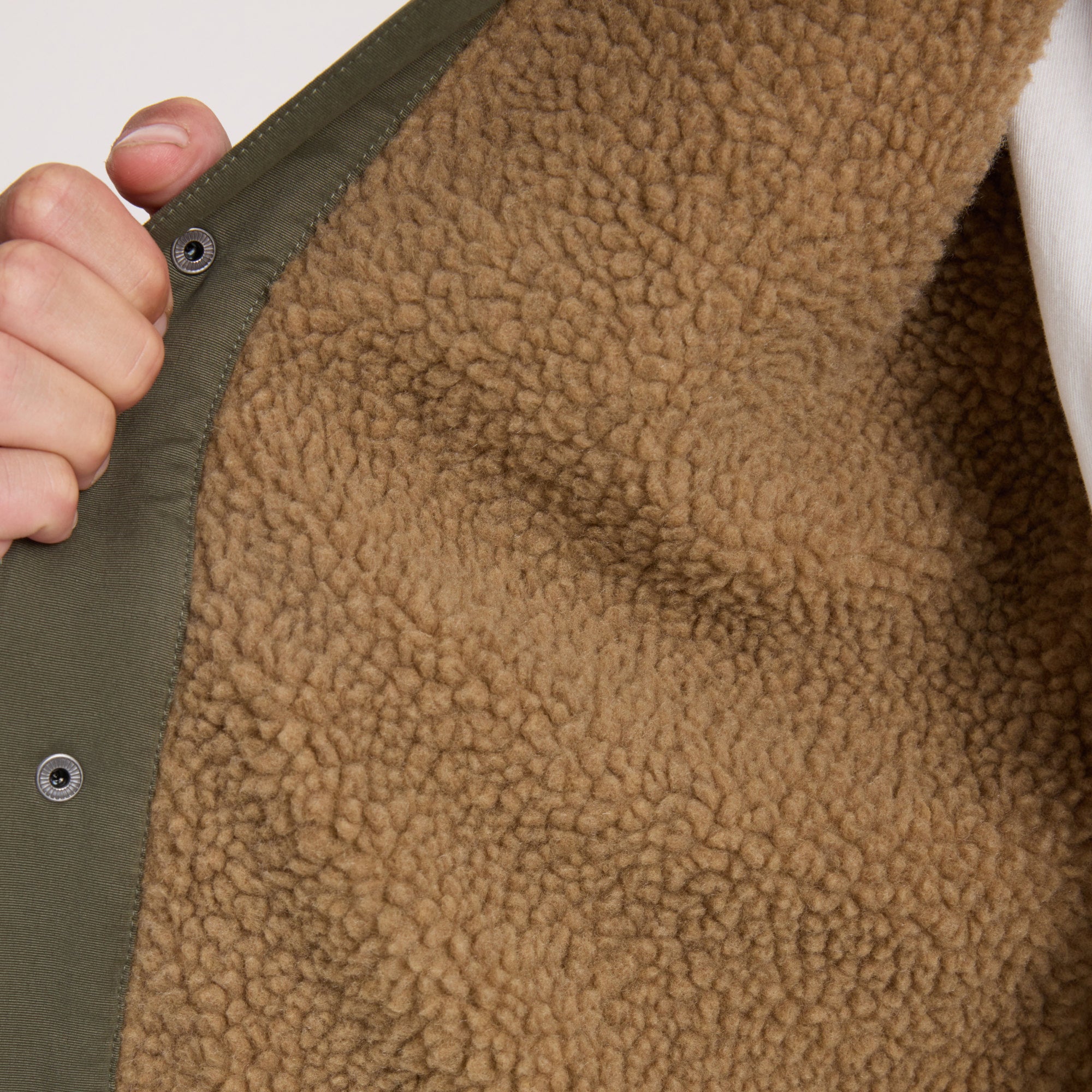 Hebriden 2.0 Sherpa Jacke - Militär