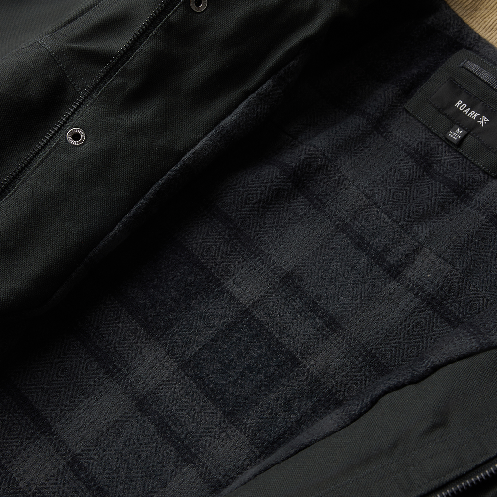 Open Roads Waxed Canvas Jacke - Onyx
