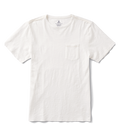Gut abgenutzte Organic Kurzarm Tee - Cremeweiß