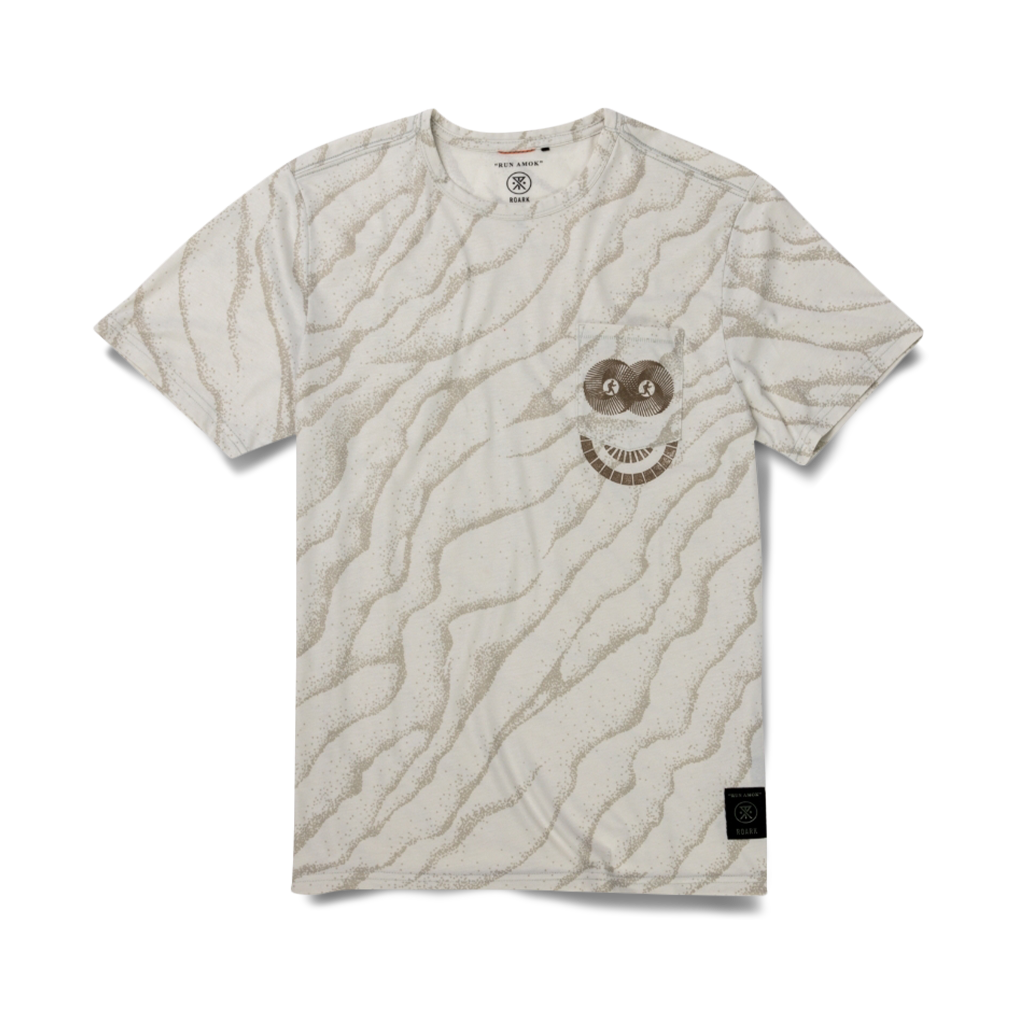 Mathis Pocket Kurzarm Active Tee - Elfenbein
