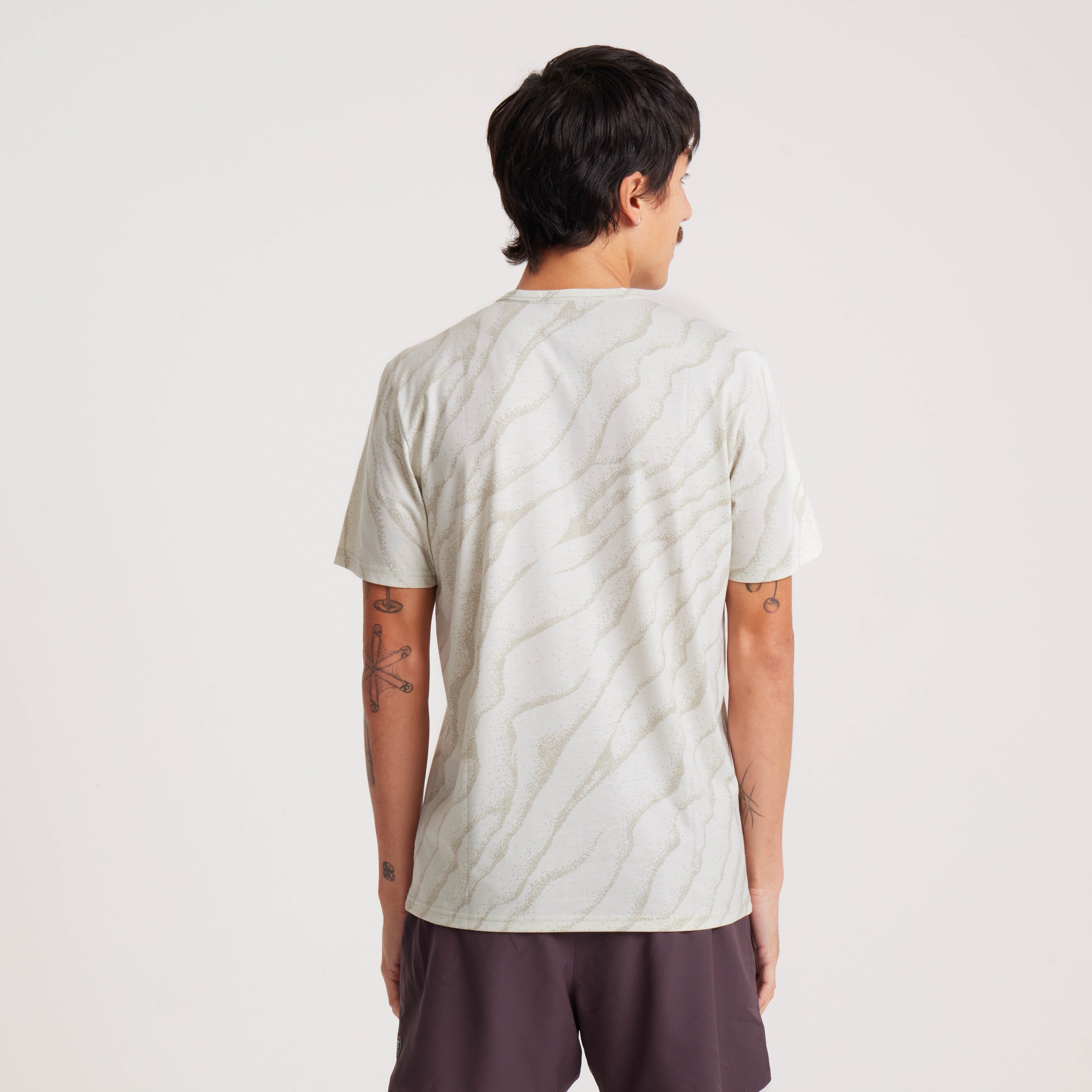 Mathis Pocket Kurzarm Active Tee - Elfenbein