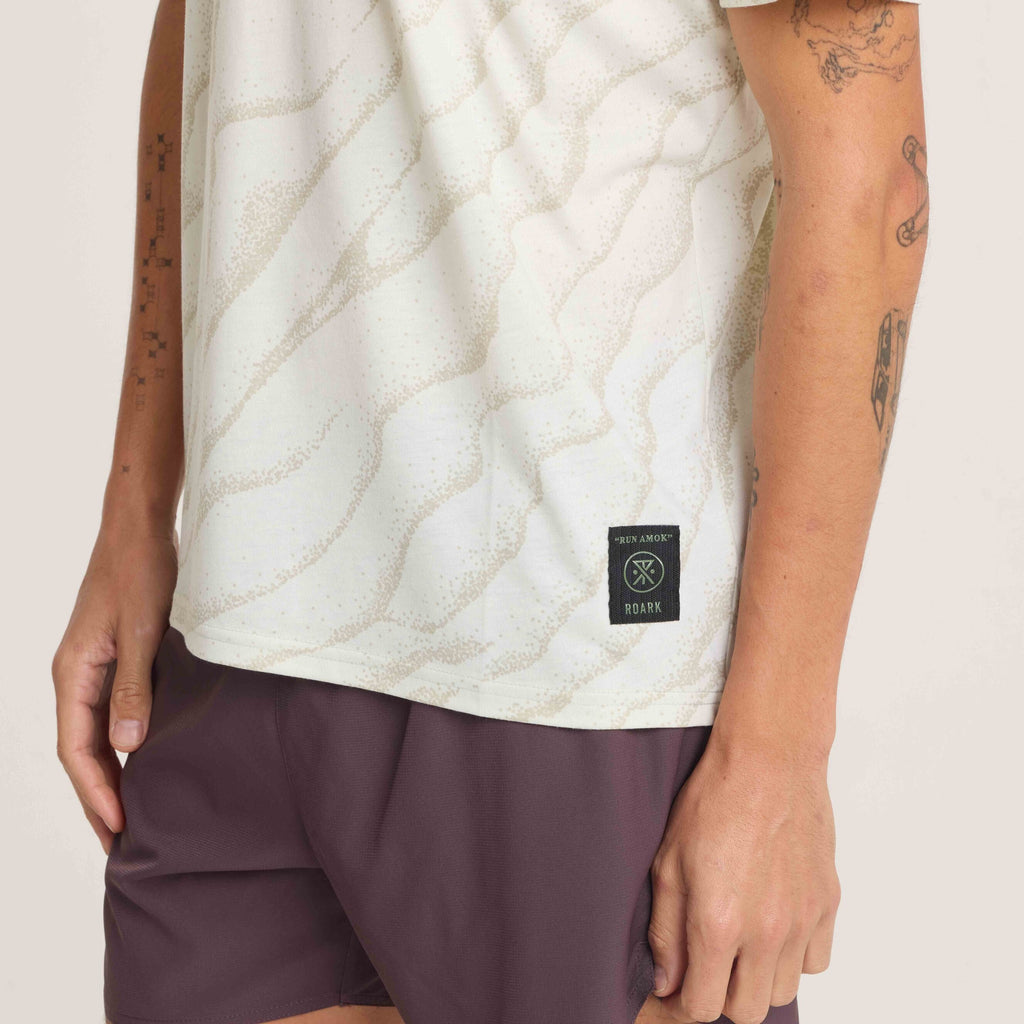 Mathis Pocket Kurzarm Active Tee - Elfenbein