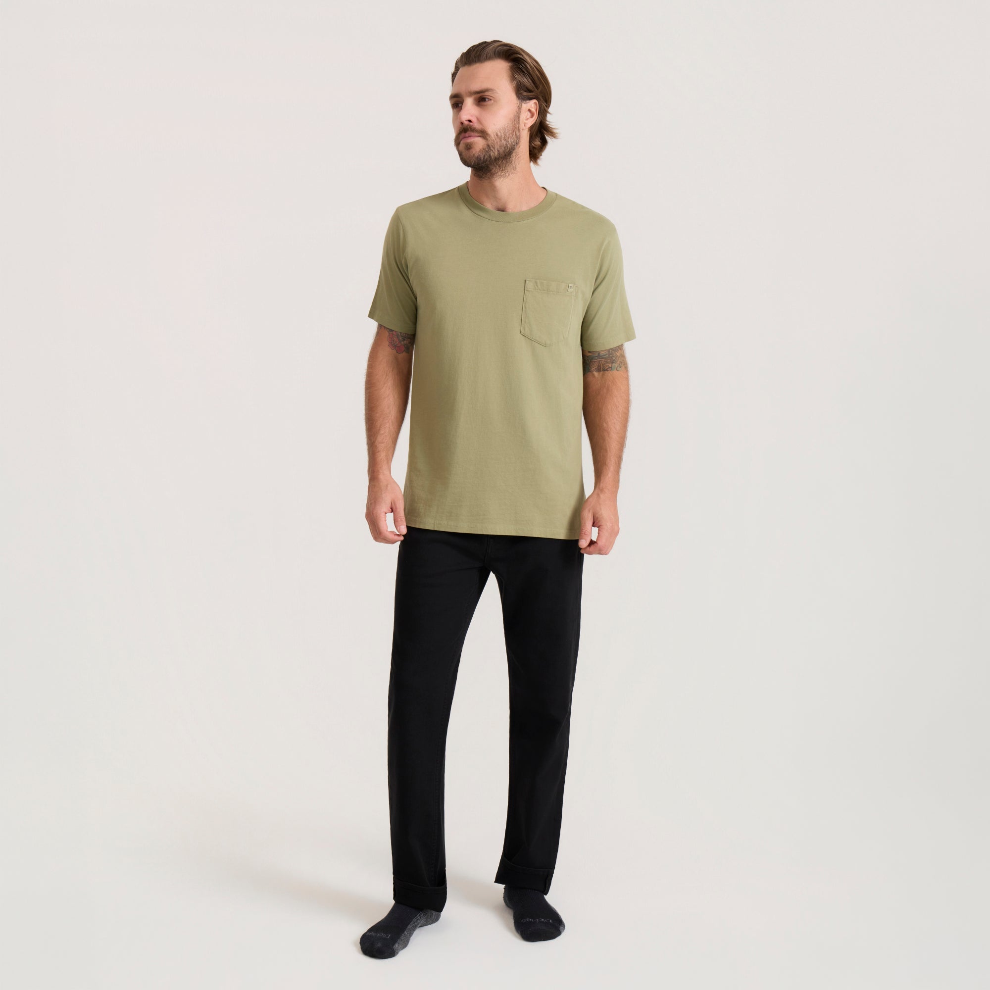 Made To Fade Kurzarm Tee - Washed Dusty Sage (Deutsche Ausgabe)