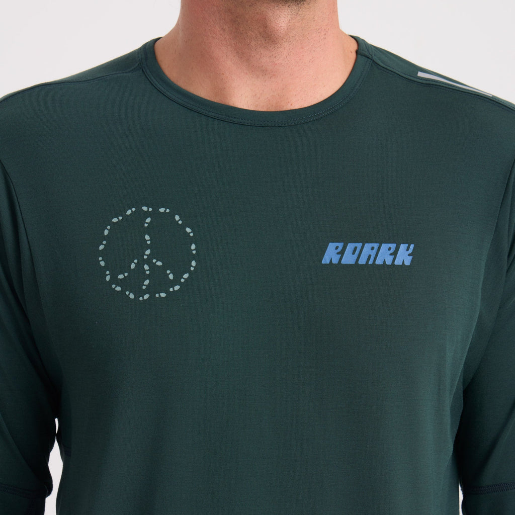 Millcreek Merino Aktiver Langarm-Tee - Dark Forest