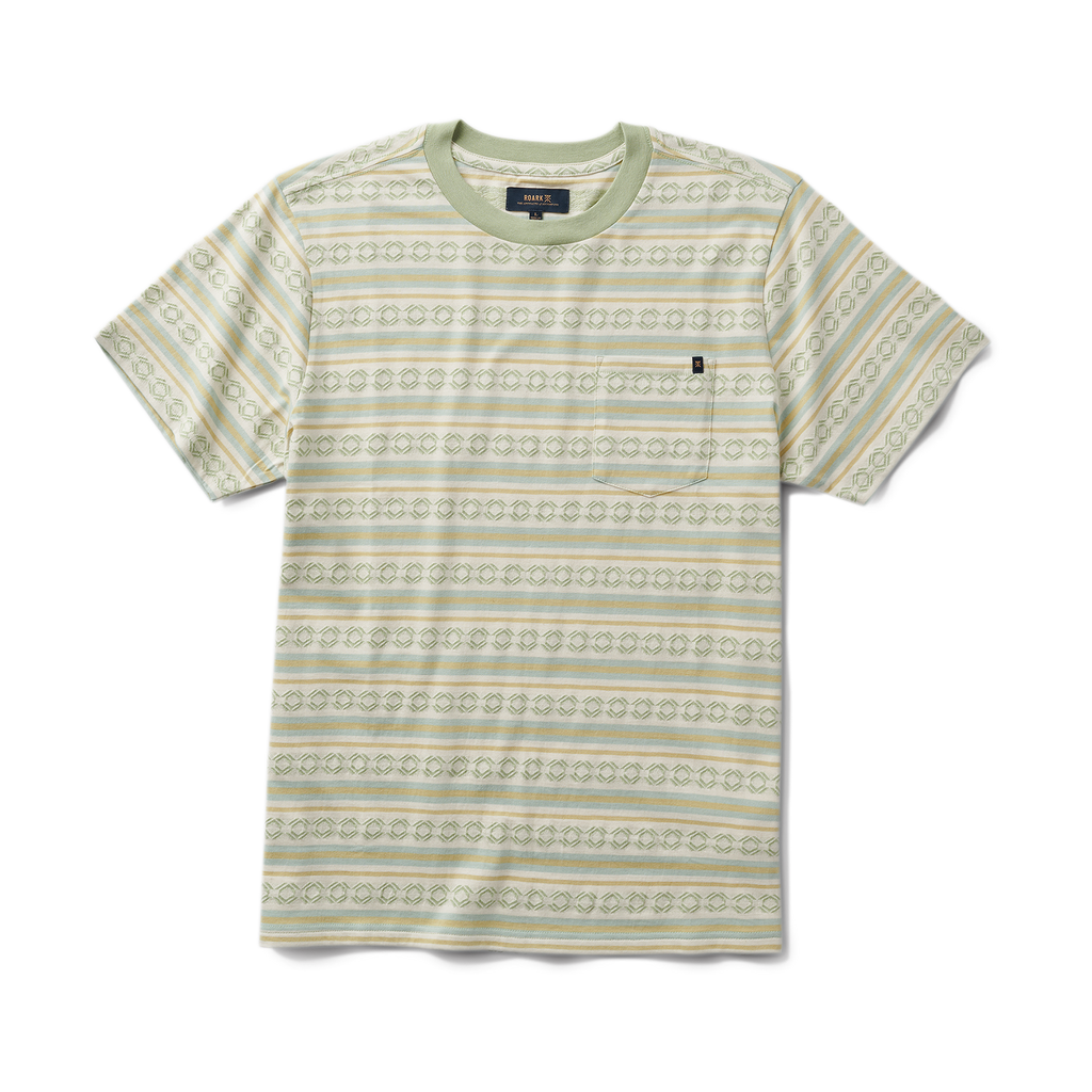 Journey Jacquard Kurzarm Tee - Seafoam