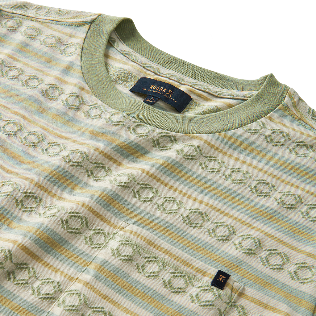 Journey Jacquard Kurzarm Tee - Seafoam