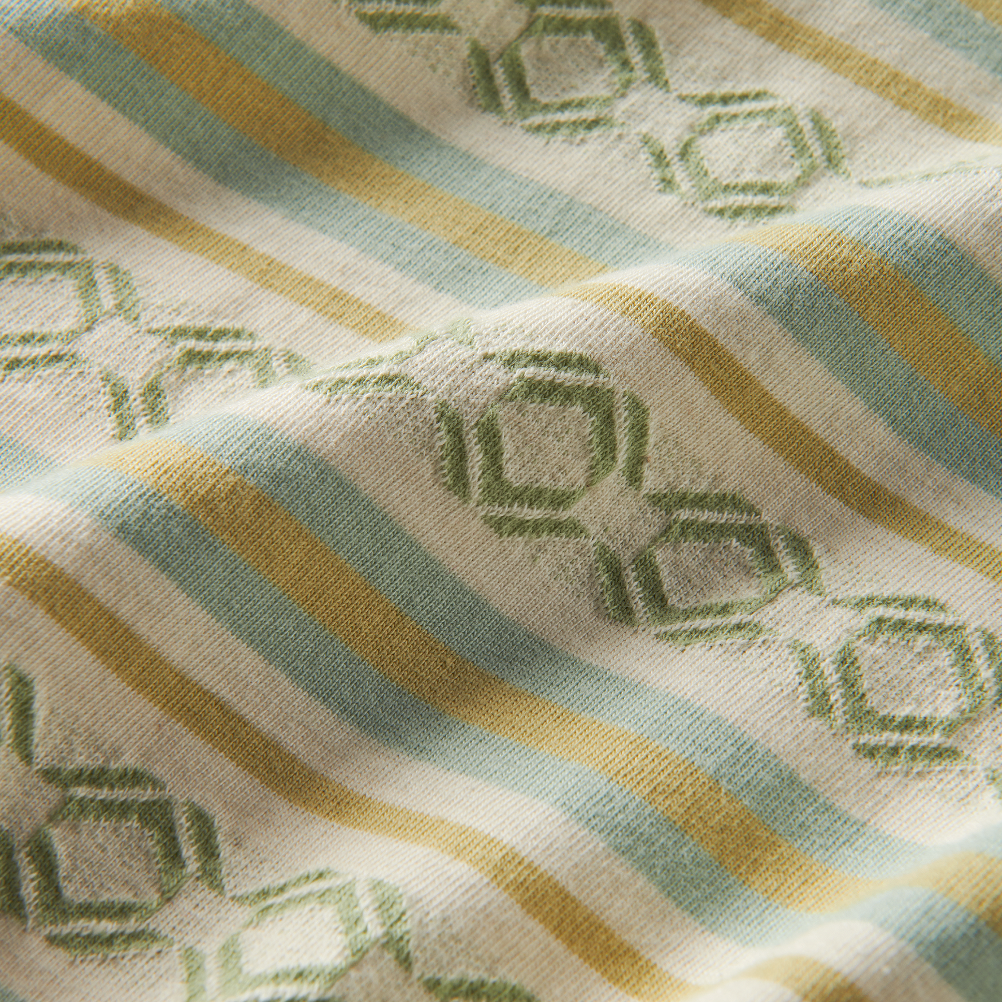Journey Jacquard Kurzarm Tee - Seafoam
