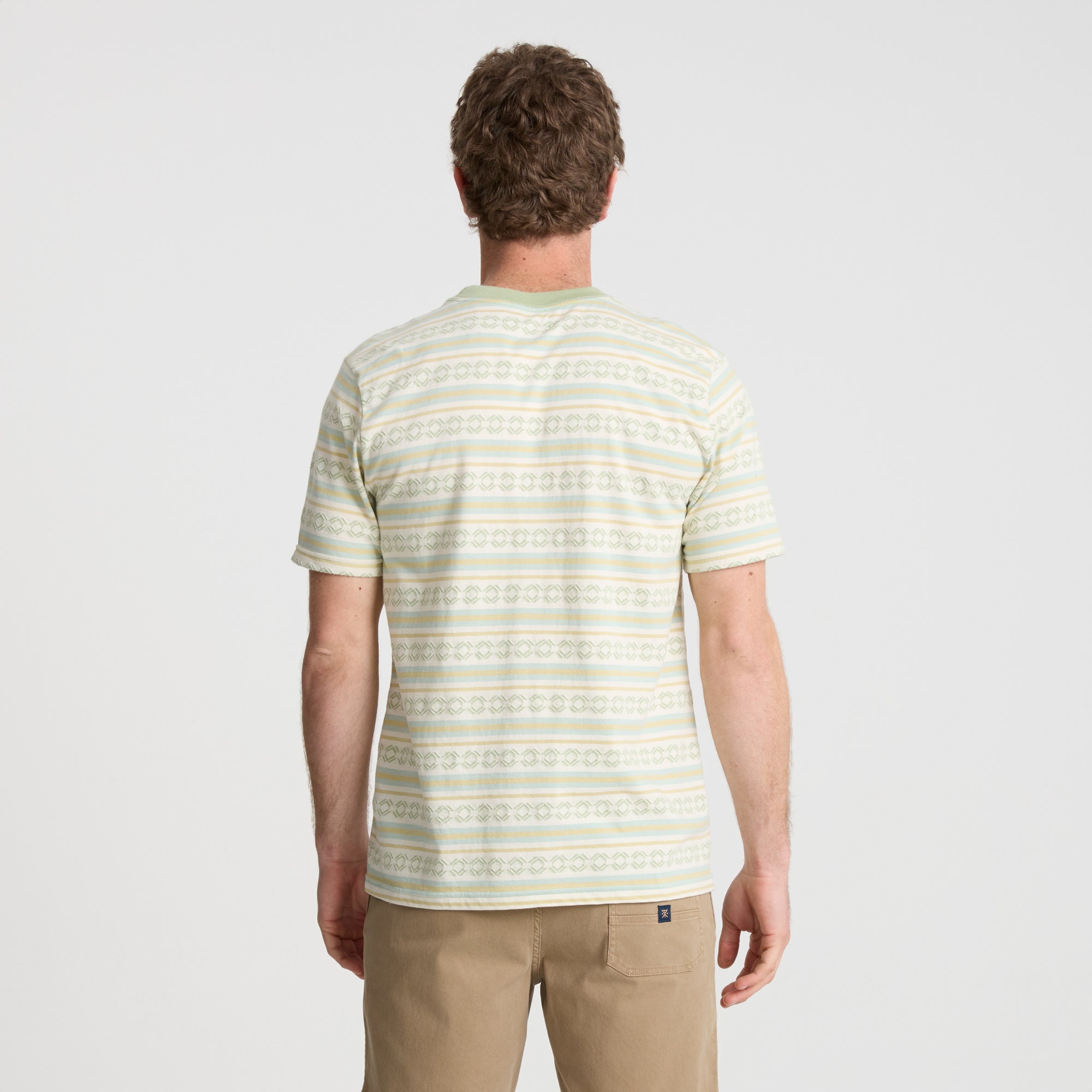 Journey Jacquard Kurzarm Tee - Seafoam