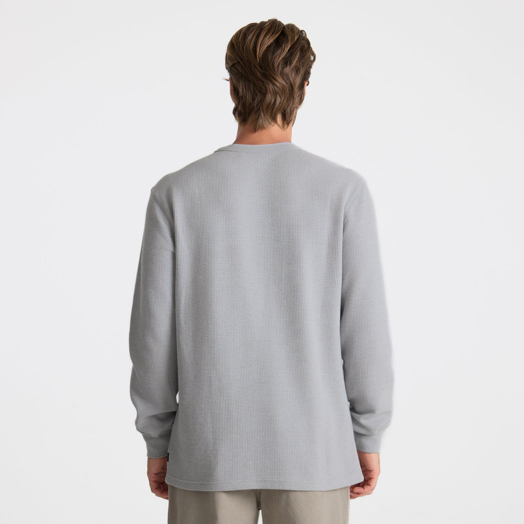 Gut abgenutzte thermische Langarm-Tee - Heather Grau