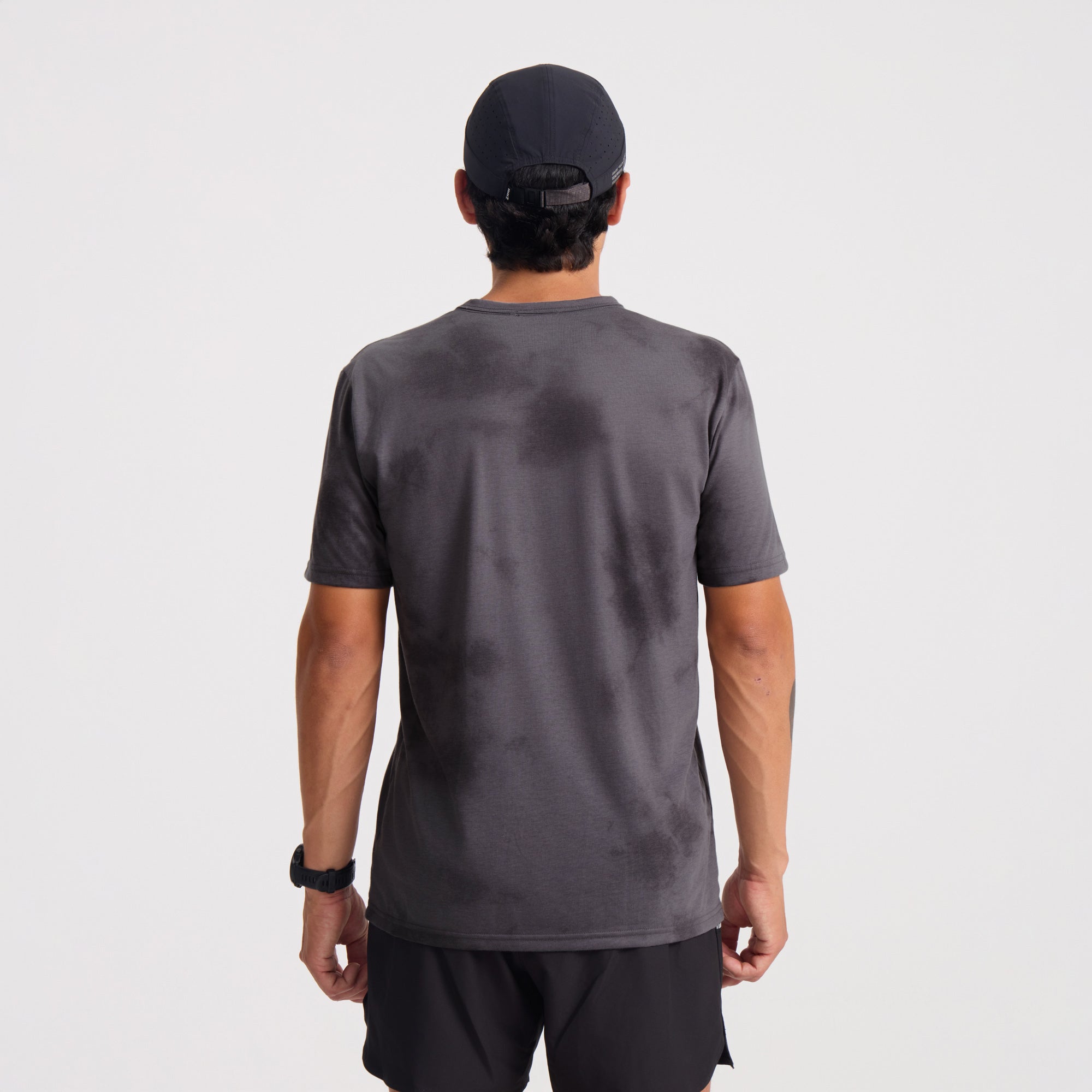 Mathis Active Tie Dye Pocket Kurzarm Tee - Grauer Krawattenfarbstoff