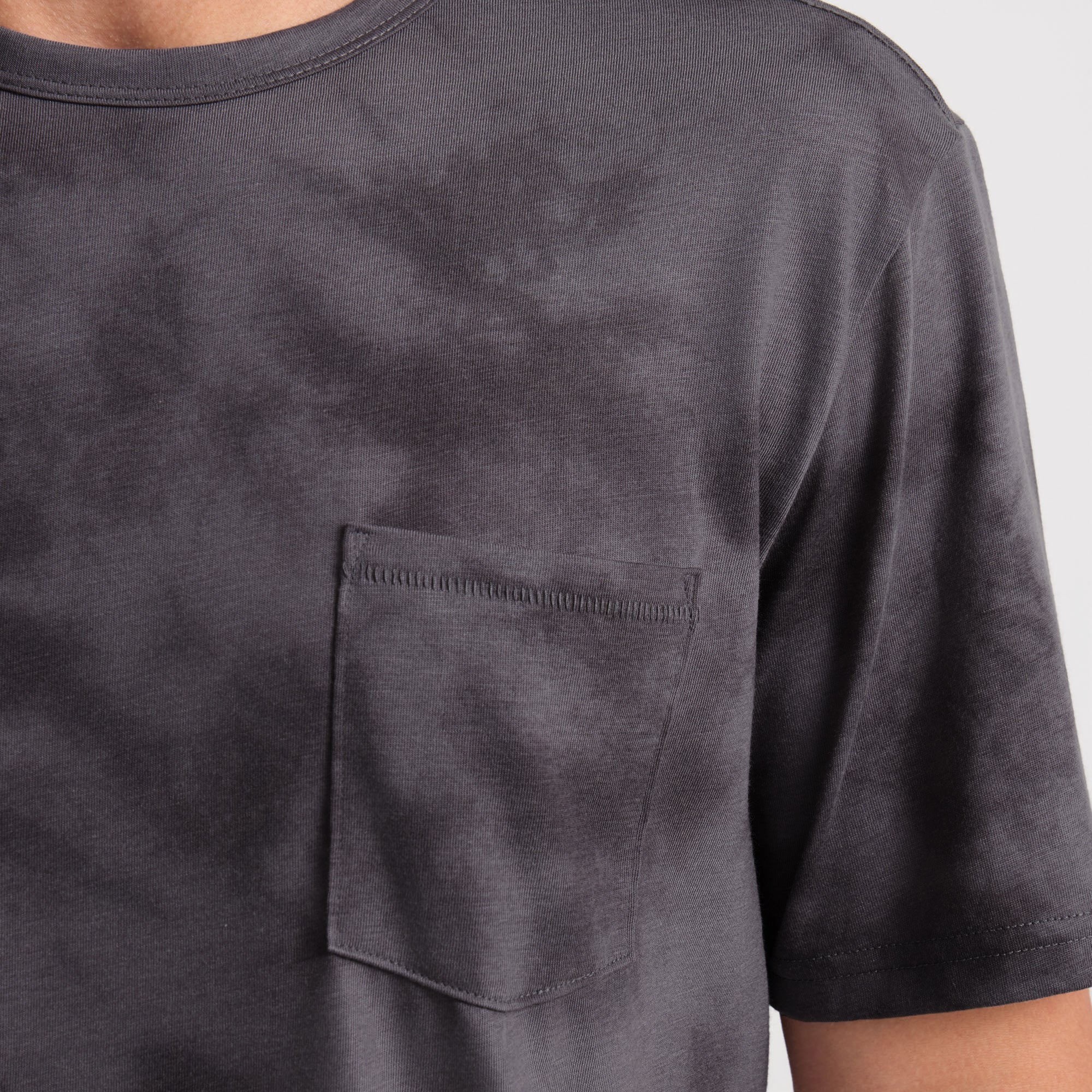 Mathis Active Tie Dye Pocket Kurzarm Tee - Grauer Krawattenfarbstoff