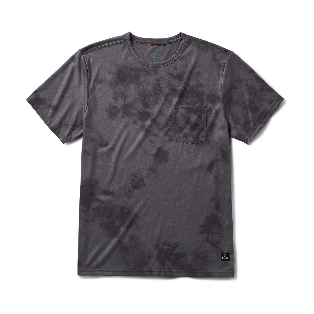 Mathis Active Tie Dye Pocket Kurzarm Tee - Grauer Krawattenfarbstoff