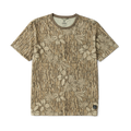 Mathis Active Tie Dye Pocket Kurzarm Tee — Khaki Tie Dye
