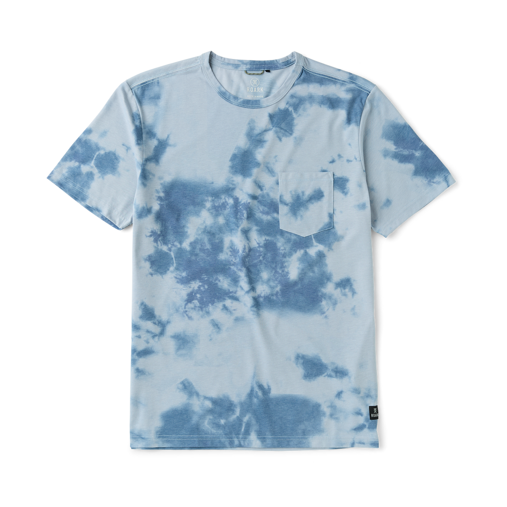 Mathis Active Tie Dye Pocket Kurzarm Tee - Neptune Tie Dye