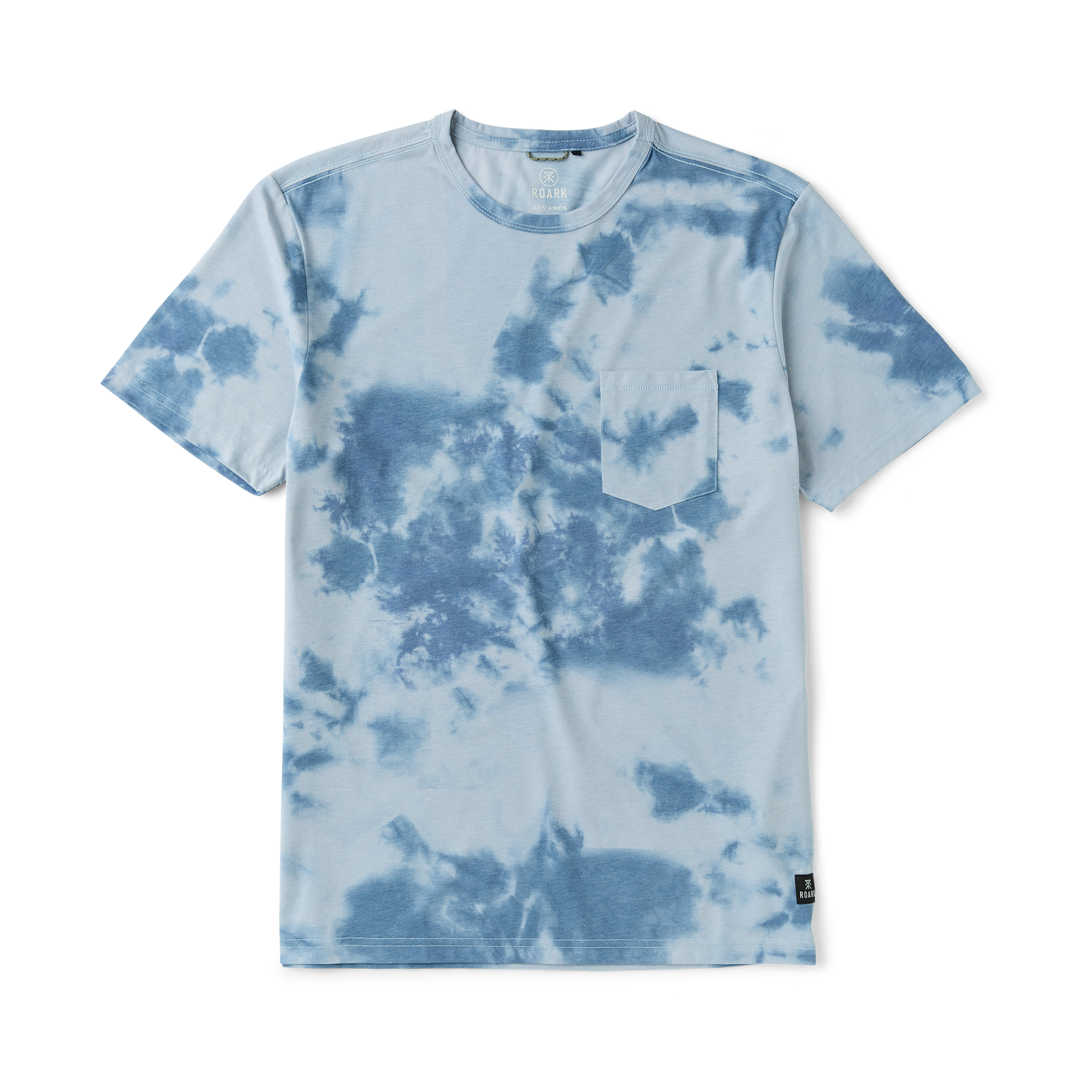 Mathis Active Tie Dye Pocket Kurzarm Tee - Neptune Tie Dye