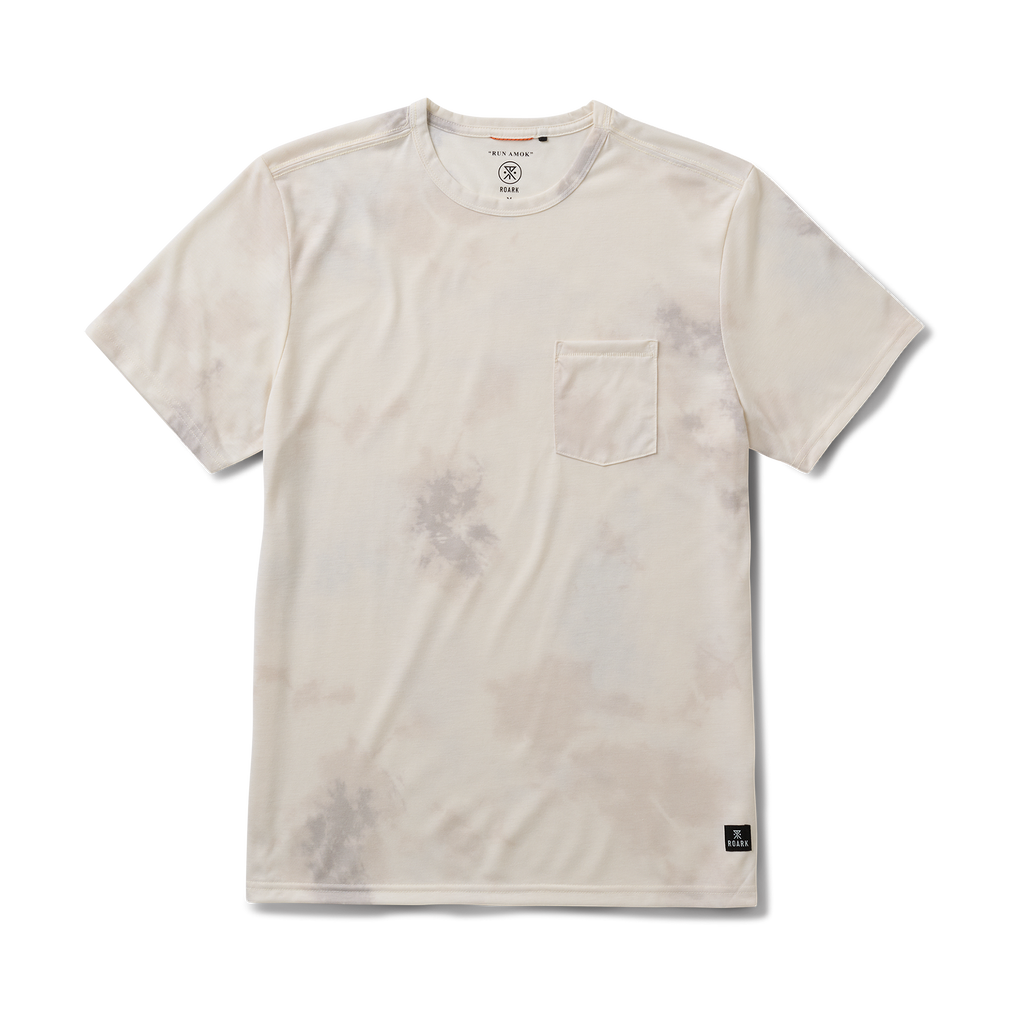 Mathis Active Tie Dye Pocket Kurzarm Tee - Ungebleichter Krawattenfarbstoff