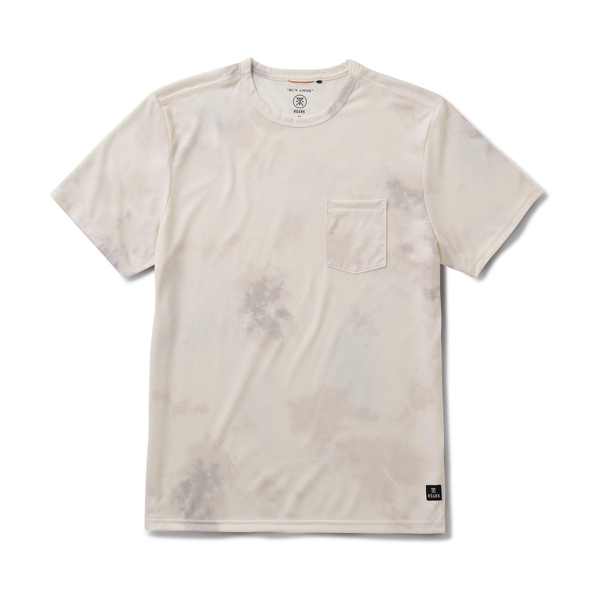 Mathis Active Tie Dye Pocket Kurzarm Tee - Ungebleichter Krawattenfarbstoff