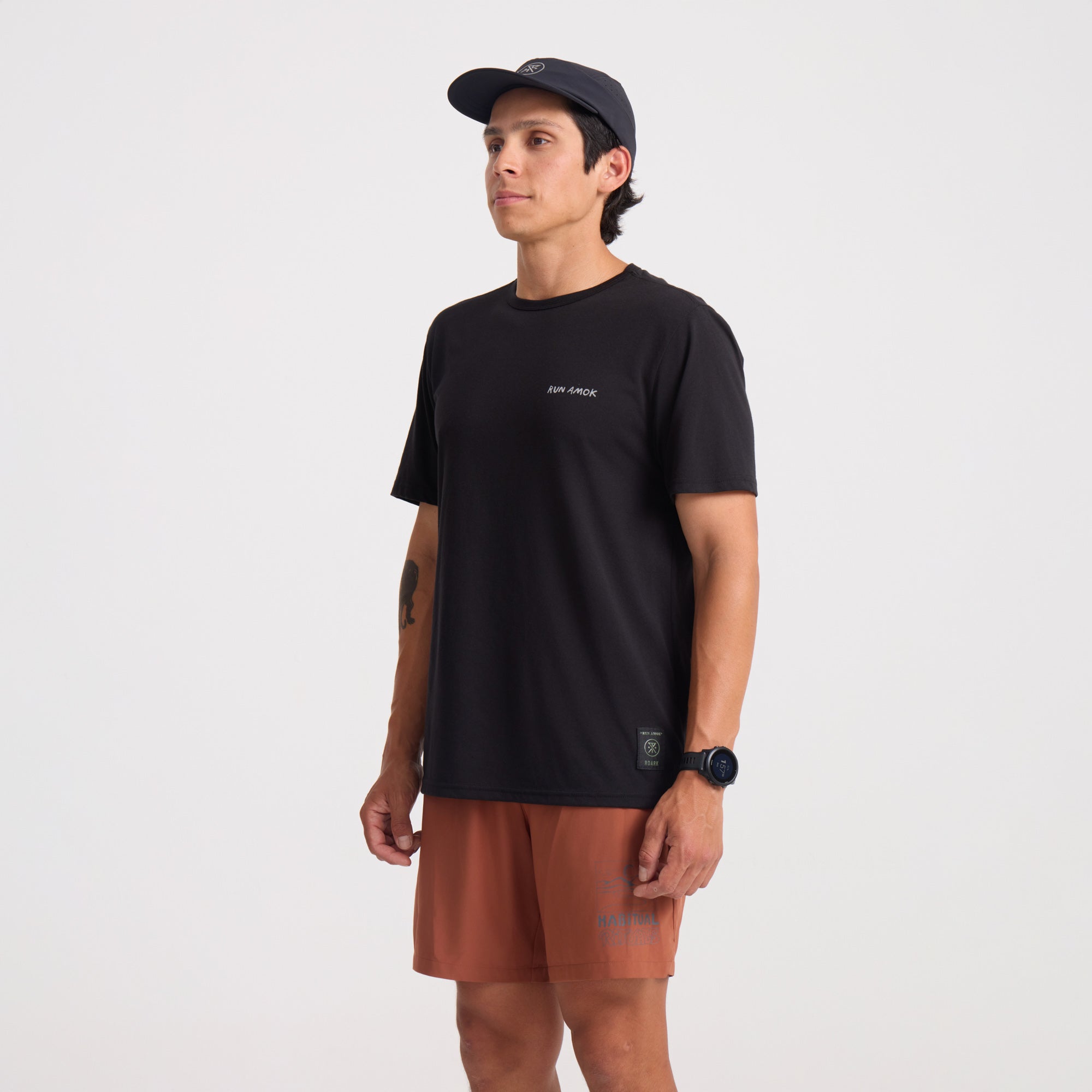 Mathis Active Kurzarm Tee - Schwarz