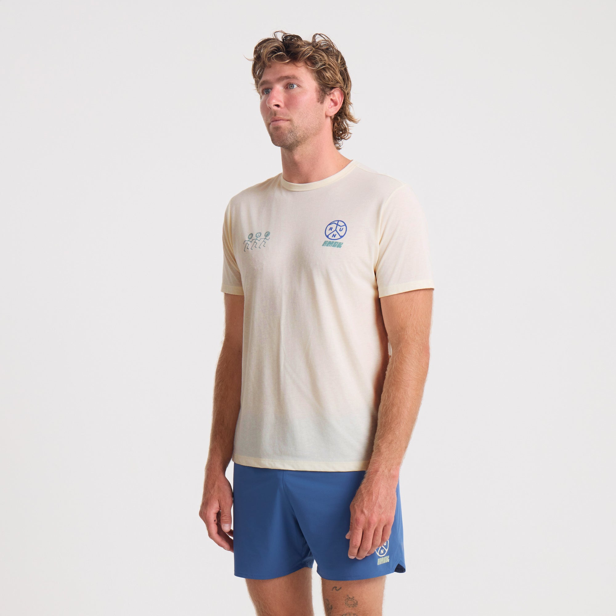 Mathis Active Kurzarm Tee - Ungebleicht