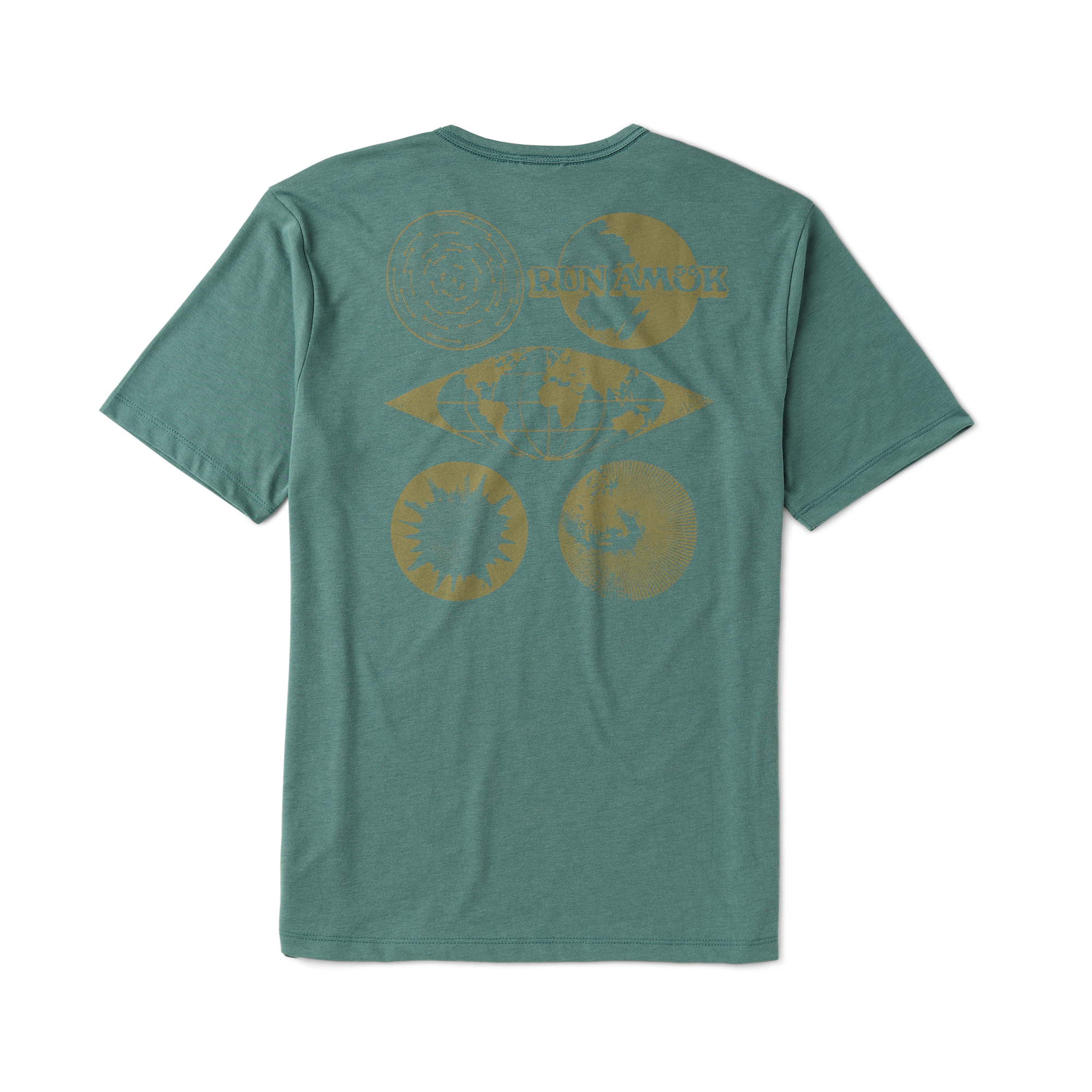 Mathis Active Kurzarm Tee - Schiefergrün