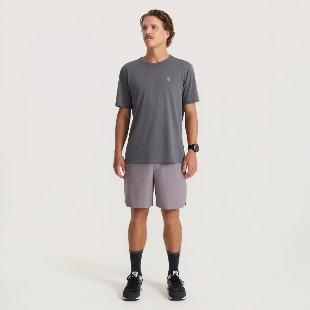 Mathis Active Core Kurzarm Tee - Kohle