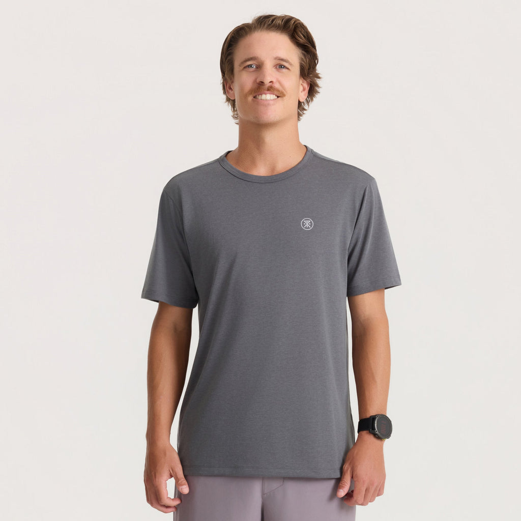 Mathis Active Core Kurzarm Tee - Kohle