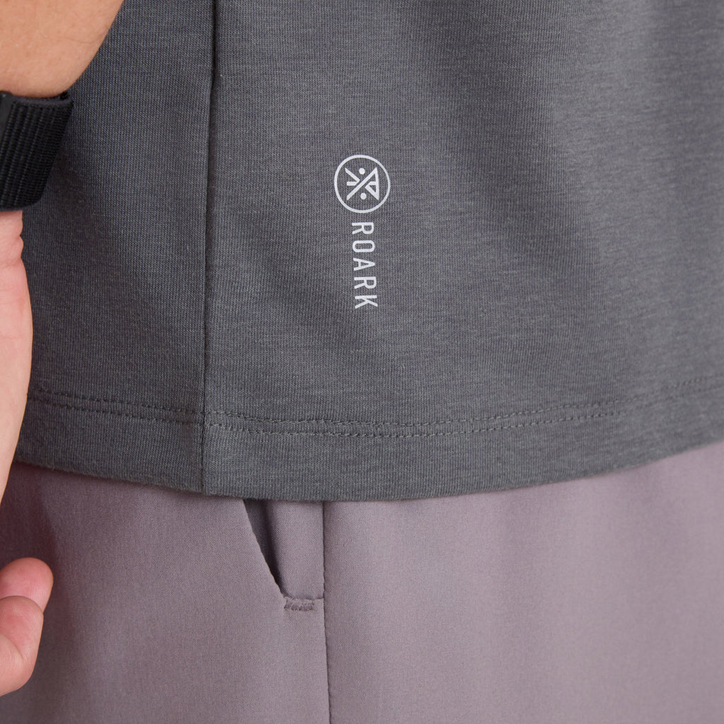 Mathis Active Core Kurzarm Tee - Kohle
