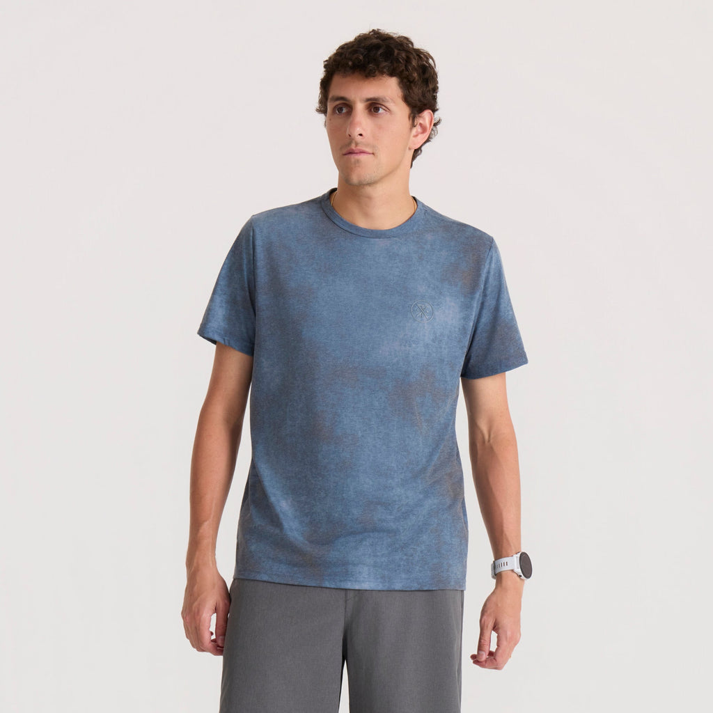 Mathis Active Allover Kurzarm Tee - Dark Schiefergrau (Deutsche Ausgabe)