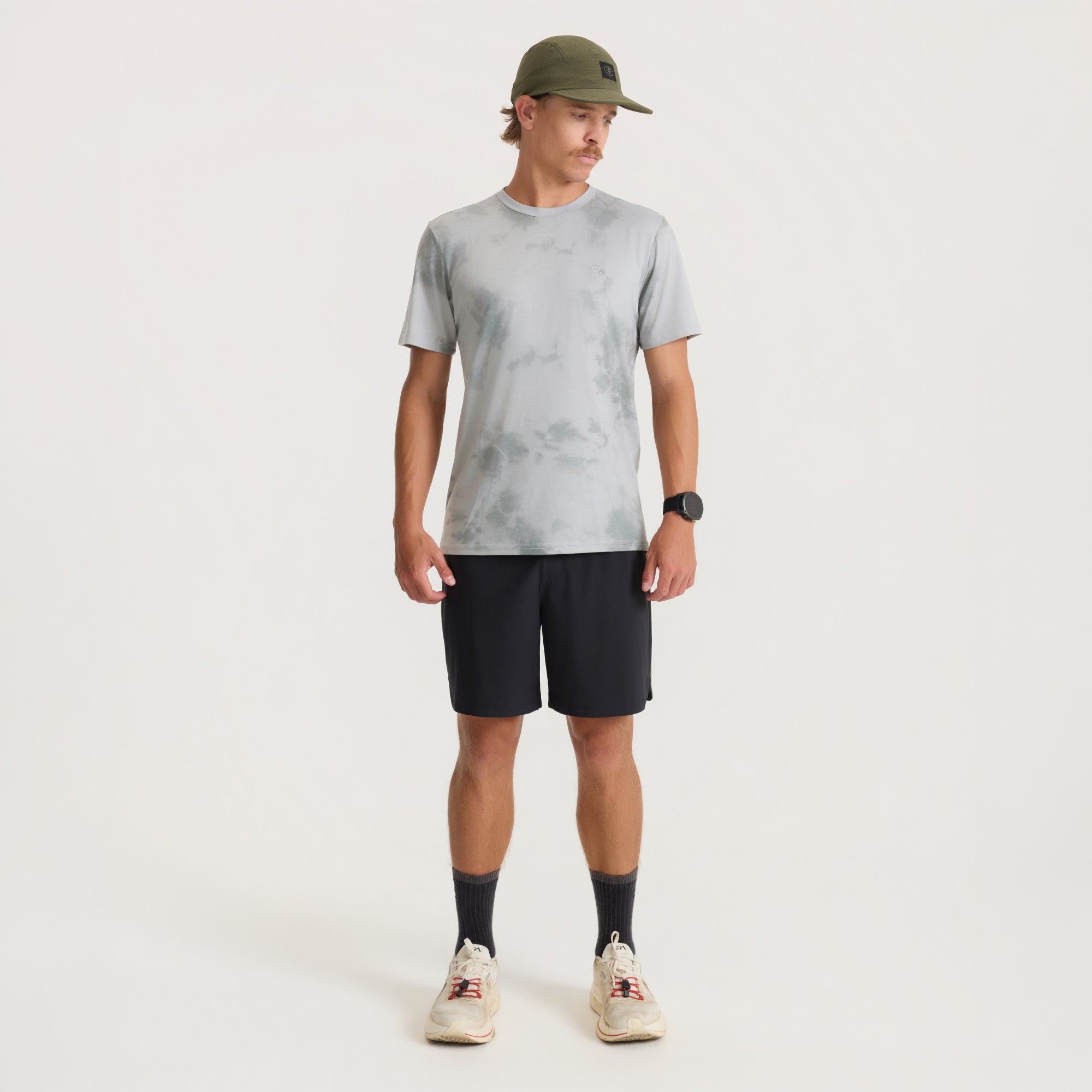 Mathis Active Allover Kurzarm Tee - Grau