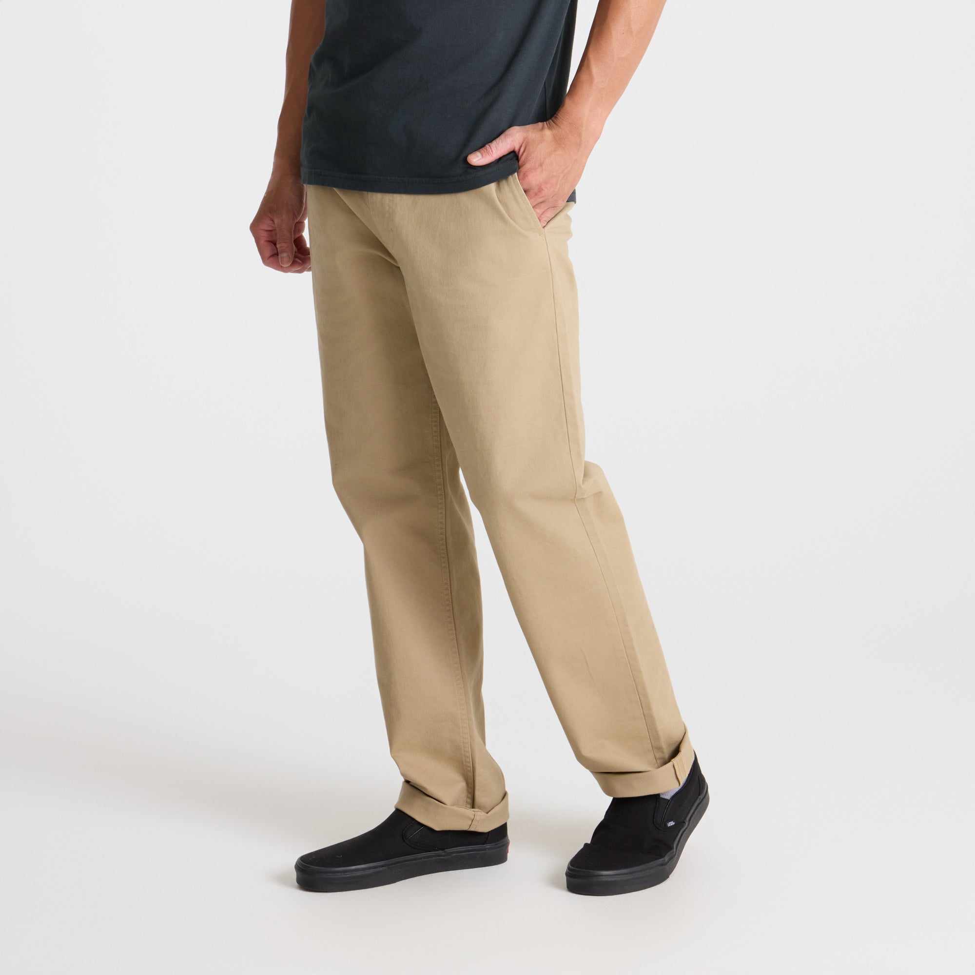 Crossroads Chino Hose — Khaki
