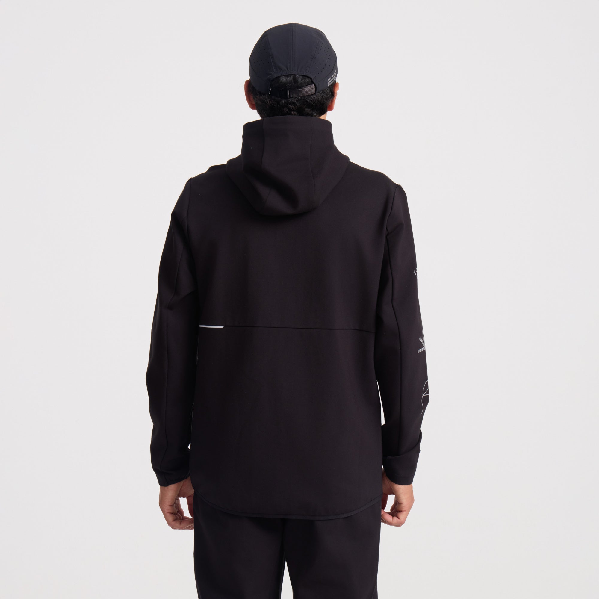 El Morro Zip Fleece 2.0 Kapuzenpullover - Schwarz