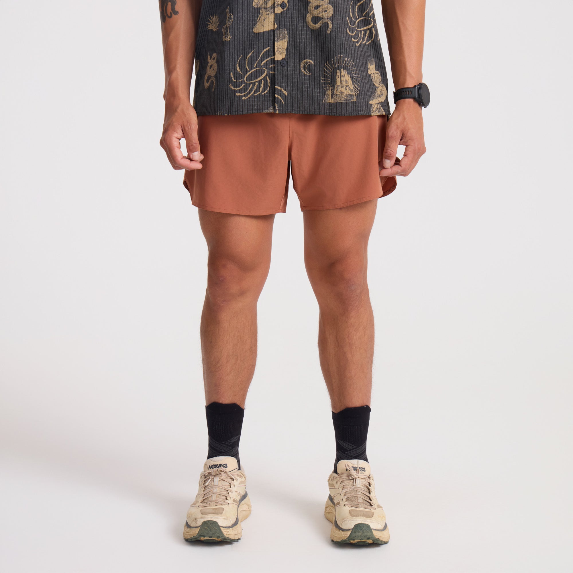 Baja 5' Shorts — Burnt Orange