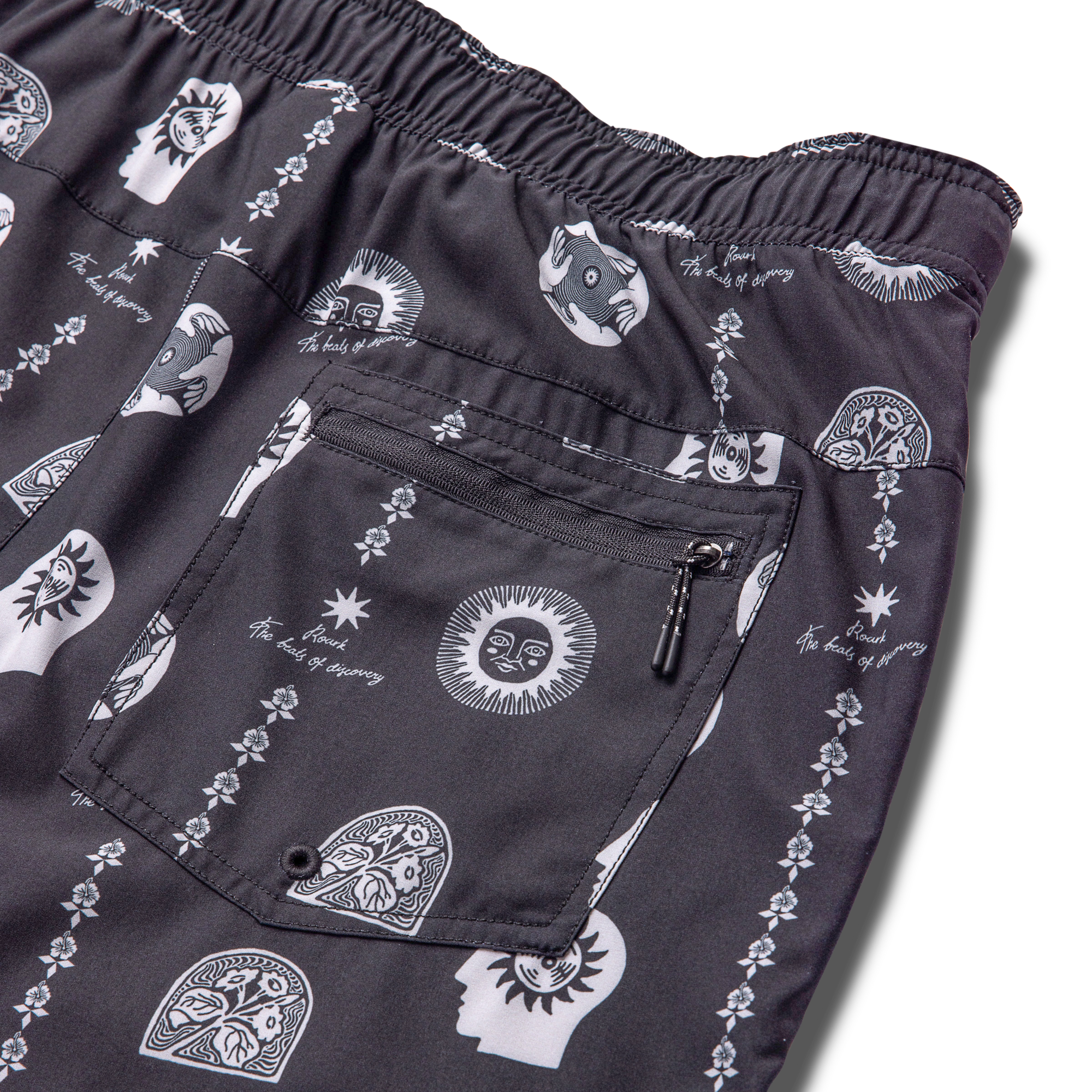 Serrano 7' Active Stretch Shorts - Schwarz Print