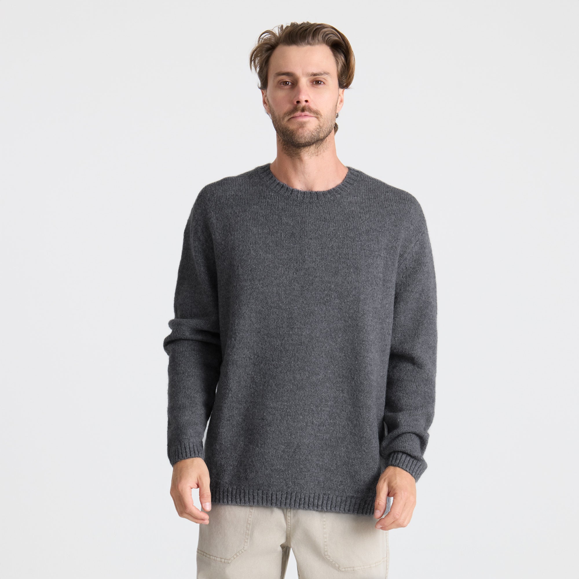 Nordsman Wool Sweater — Holzkohle
