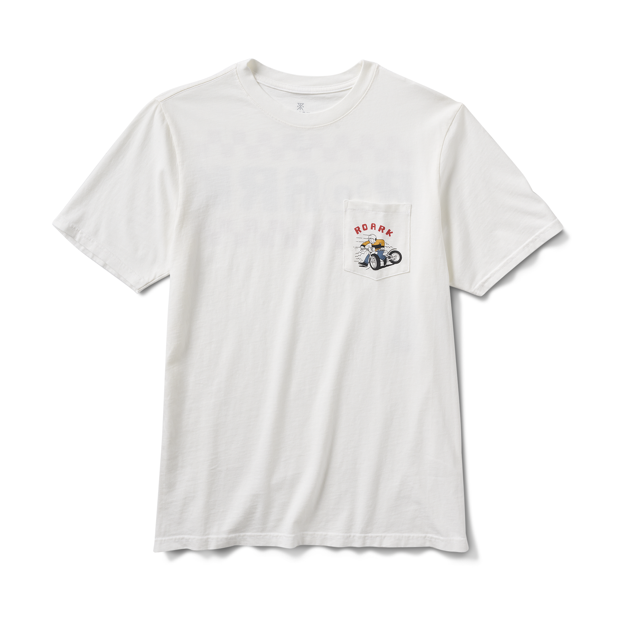 Moto Pocket Premium-T-Shirt - Cremeweiß