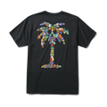 Opal Palm Premium-T-Shirt - Schwarz