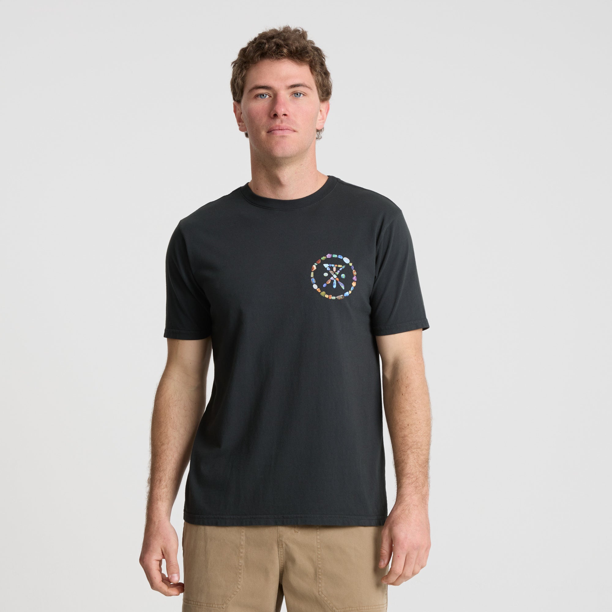 Opal Palm Premium-T-Shirt - Schwarz
