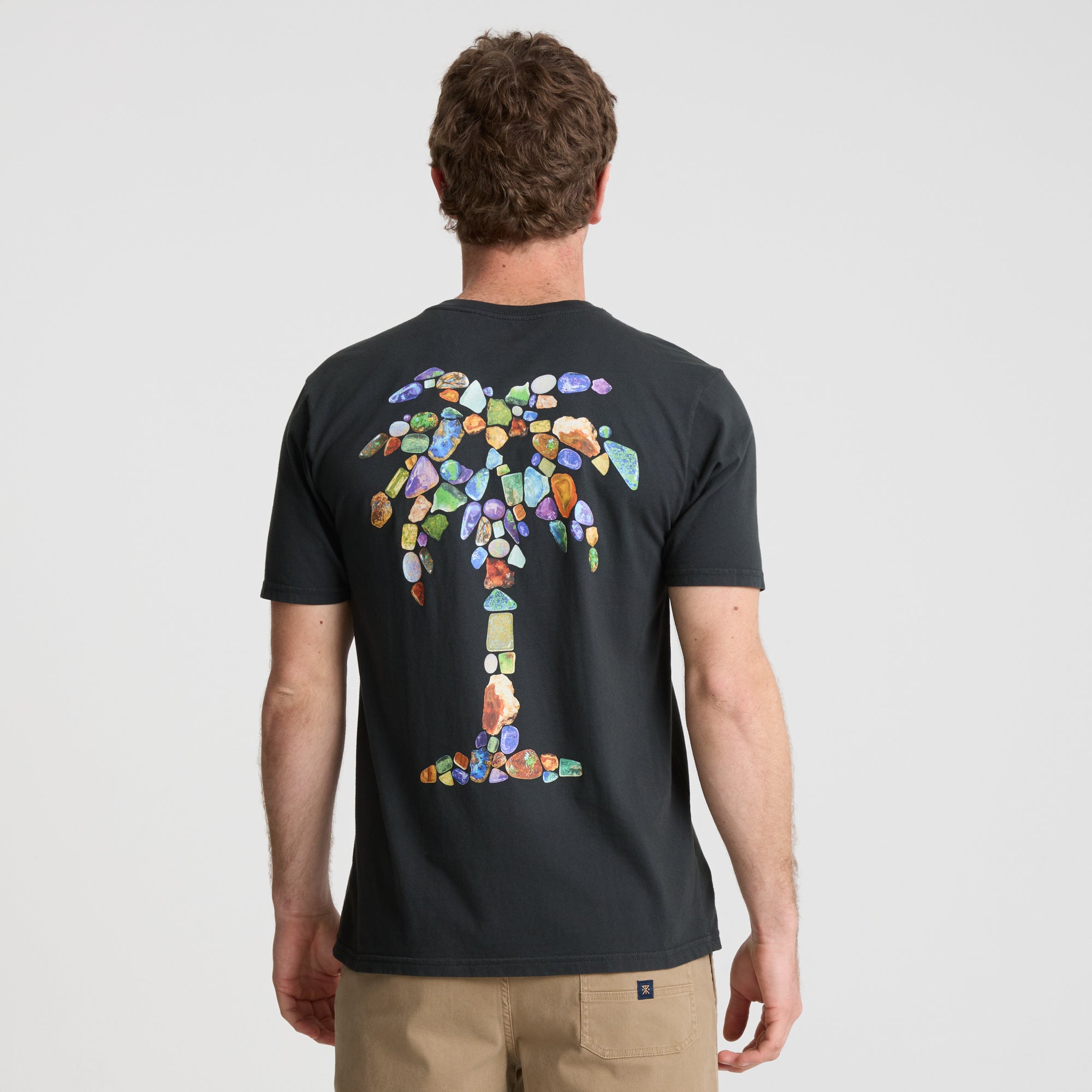 Opal Palm Premium-T-Shirt - Schwarz