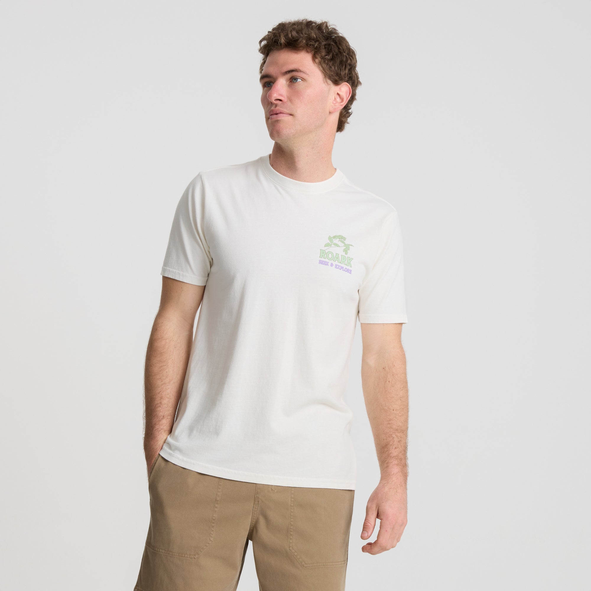 Seek & Explore Premium-T-Shirt - Cremeweiß