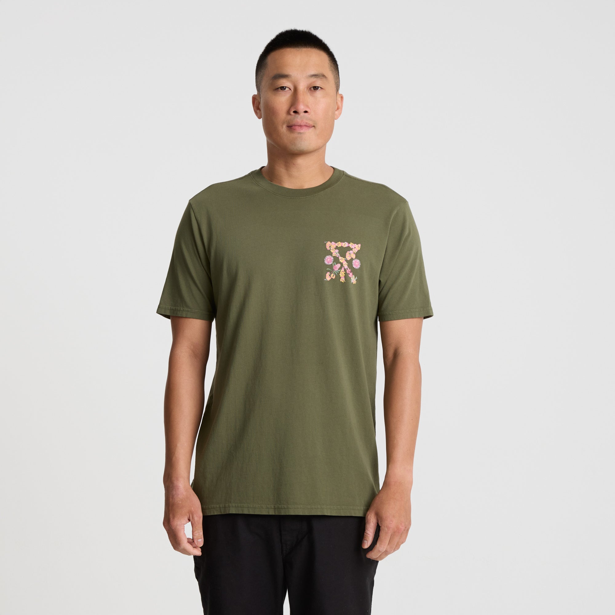 Bush Bloom Premium-T-Shirt - Militär