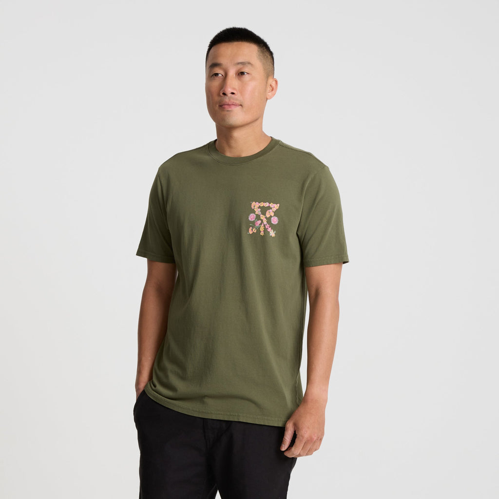Bush Bloom Premium-T-Shirt - Militär