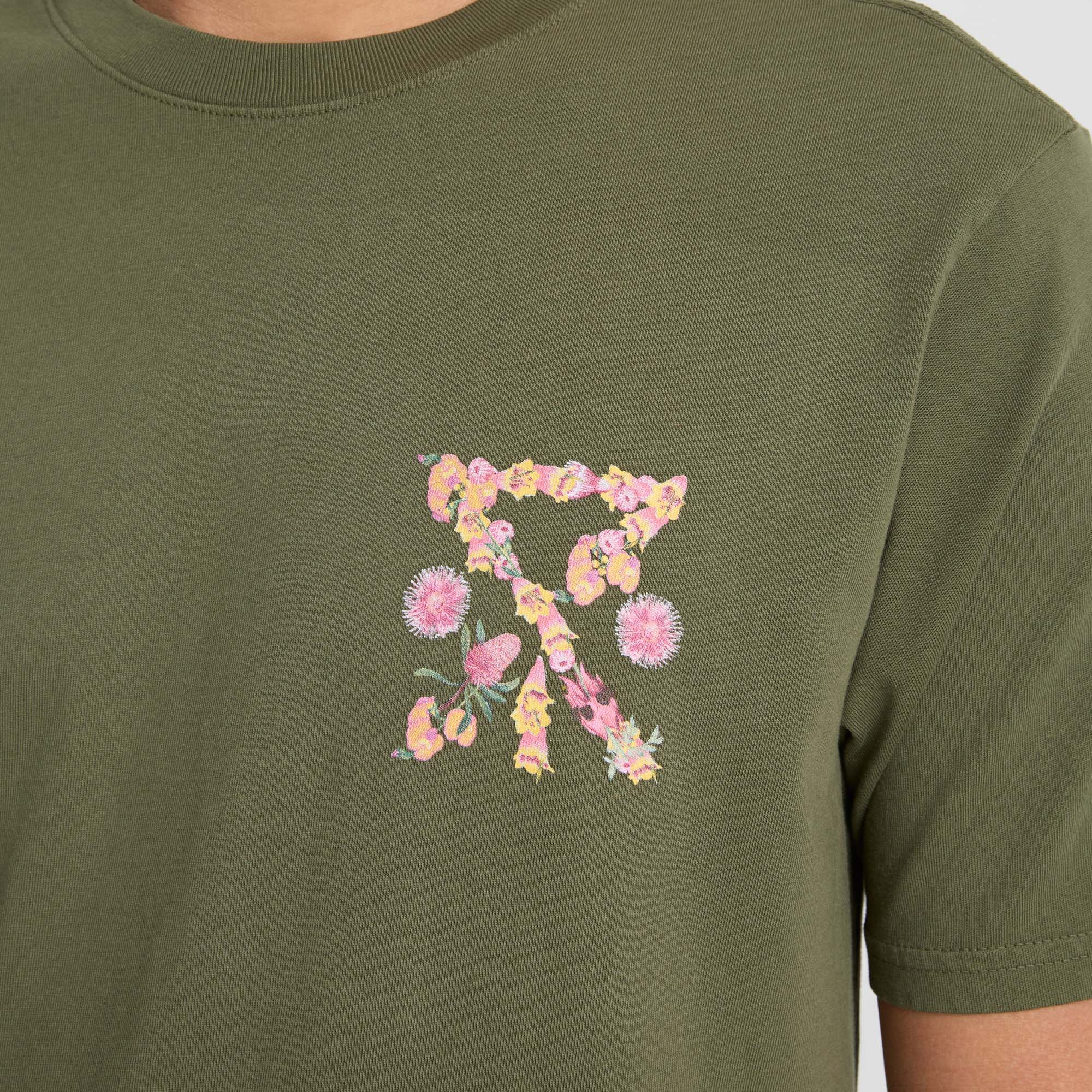 Bush Bloom Premium-T-Shirt - Militär