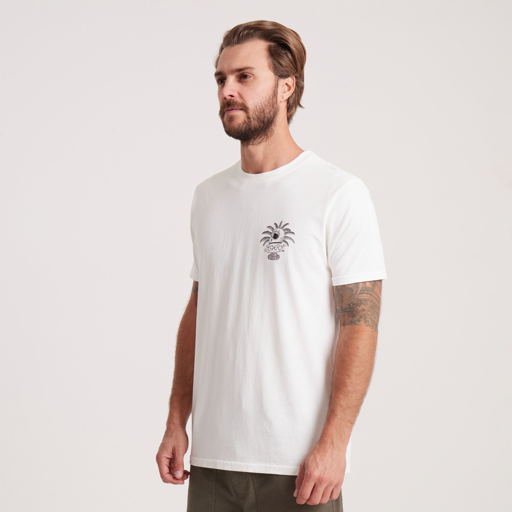 Moto Premium-T-Shirt - Cremeweiß