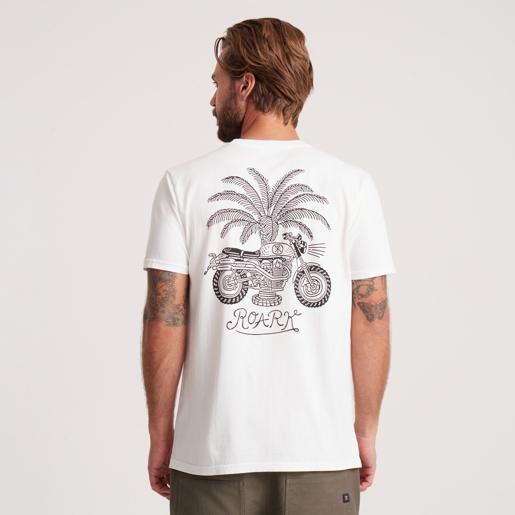 Moto Premium-T-Shirt - Cremeweiß