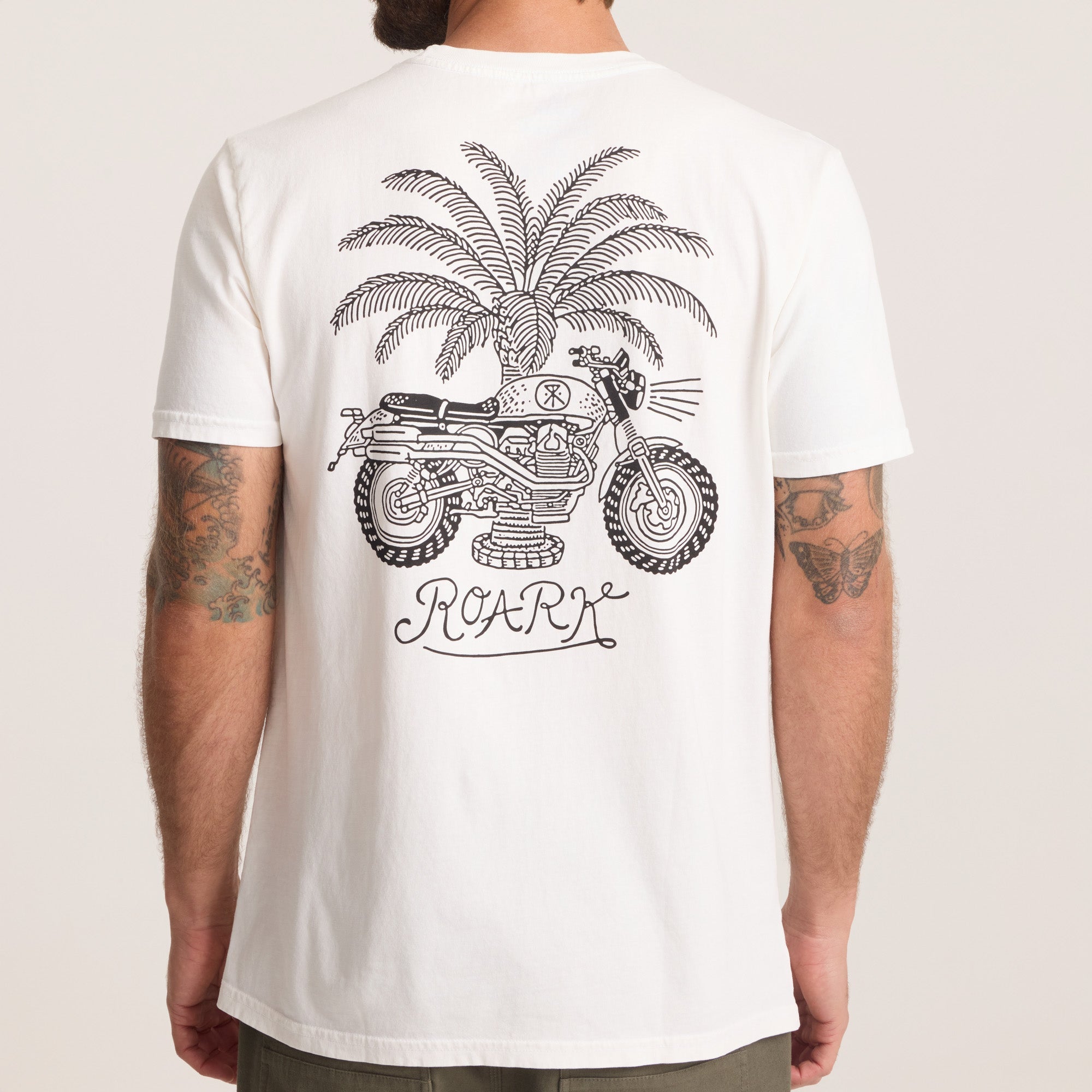 Moto Premium-T-Shirt - Cremeweiß