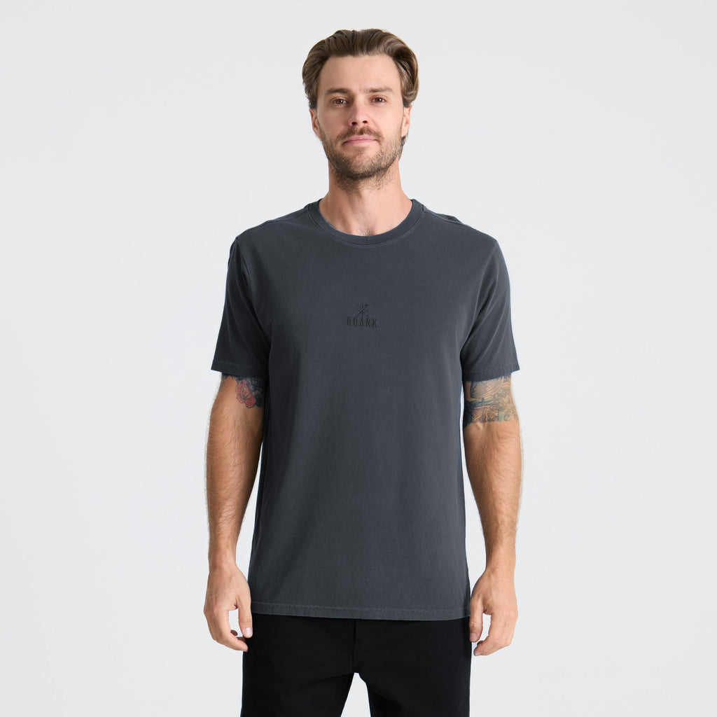 Safecamp Stickerei Premium-T-Shirt - Holzkohle
