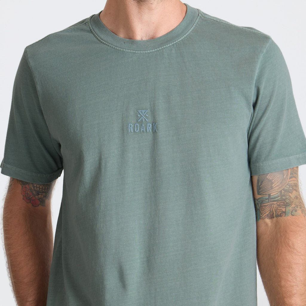 Safecamp Stickerei Premium-T-Shirt - Dusty Grün